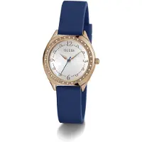 GUESS Analogt ur 'CHARLOTTE' navy / rosa guld