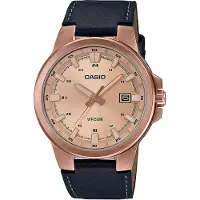 Casio Herreur MTP-E173RL-5AVEF Collection Rosa guldfarvet/Læder