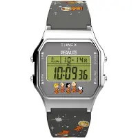 Timex Digitalur 'Peanuts Space' gul / grå / sølv / hvid