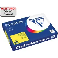 Clairefontaine Trophée A3, kopiring, A3 (297x420 mm), 80 g/m², Gul, FSC