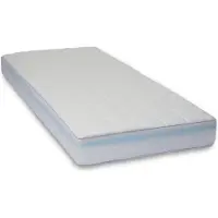 Nature By Borg Natur latex madras 70x200 - Højde 18 cm - 5 zoner - Luksus skummadras medium/fast - Vendbar - Madras med kølig naturlatex top -