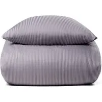 ByBorg Sengetøj 150x210 cm - Egyptisk bomuld - Lavendel jacquardvævede striber
