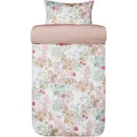 Hoie Sengetøj 140x220 cm - 100% bomuldssatin - - Cassandra Warm pink