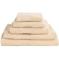 Borg Håndklædepakke med 6 stk. - 100% Blødt bomuld med høj absorberingsevne - Creme farvet håndklæder fra danske
