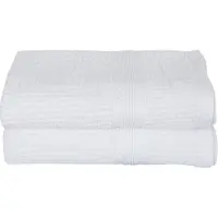 Borg Livinig Håndklæder - Pakke á 2 stk. 50x100 cm - Hvide - 100% Bomuld