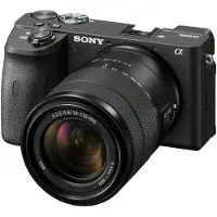 Sony a6600 ILCE-6600M - Digitalkamera - spejlløst - 24.2 MP - APS-C - 4K / 30 fps - 7.5x optisk zoom E 18-135 mm OSS-objektiv - Wi-Fi, NFC, Bluetooth - sort