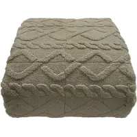 Nordstrand Vægttæppe - 130x170 cm - 3 kg - Blødt og vamset - Sandfarvet tyngdetæppe fra