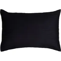 Borg Design Pudebetræk 70x100 cm - 100% bomuldssatin - Gavlpude - Klassisk mørkeblå striber
