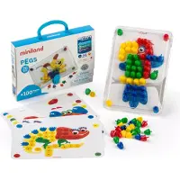 Miniland Pegs Friskole 20 Mm 100 Enheder