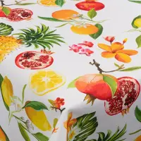 Borg Living Tekstil voksdug - 140 cm bred - 30 meters rulle - Citrus Fruits - Voksdug med akrylbelægning