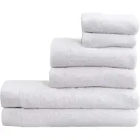 ByBorg Hvid Håndklædepakke med 6 stk. - 100% Blødt bomuld med høj absorberingsevne - Hvide håndklæder fra danske By Borg
