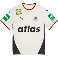 Puma German Handball Federation 2026 Home Jersey Youth, Shop, Warm White/Flat Dark Gray, 7-8Y