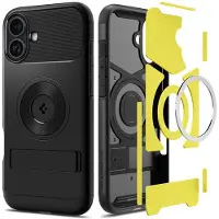 Spigen Slim Armor Mag Fit Backshell til iPhone 16 - Svart