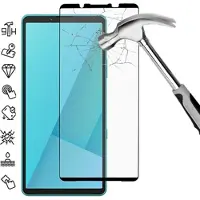Mtp Products Sony Xperia 10 VII Skærmbeskyttelse Hærdet Glas - Full Fit - 9H - Sort kant