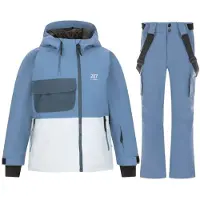 2117 of Sweden Kidden skijakke/skibukser sæt, junior, blå