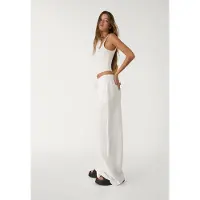 Stradivarius Wide Leg-Bukser Med Hør 0-003 S