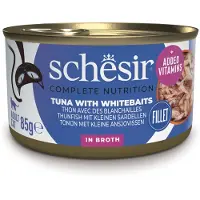 Schesir Økonomipakke Complete Nutrition Filet i bouillon 24 x 85 g - Tun med hvid fisk