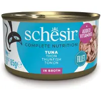 Schesir Økonomipakke Complete Nutrition Filet i bouillon 24 x 85 g - Tun