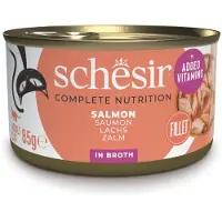 Schesir Økonomipakke Complete Nutrition Filet i bouillon 24 x 85 g - Laks