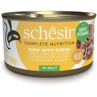 Schesir Økonomipakke Complete Nutrition Filet i gelé 24 x 85 g - Tun med surimi