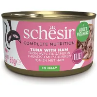 Schesir Økonomipakke Complete Nutrition Filet i gelé 24 x 85 g - Tun med skinke