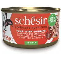Schesir Økonomipakke Complete Nutrition Filet i gelé 24 x 85 g - Tun med rejer
