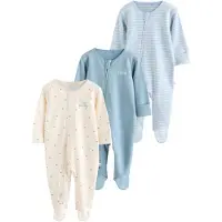 Next Nattøj creme / himmelblå / lyseblå / offwhite