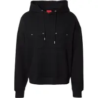 HUGO Hættetrøje med oversize fit i bomuldsfrotté med grafisk print