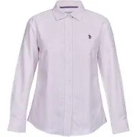 U.S. POLO ASSN. Bluse 'UWGina' lyserød / hvid
