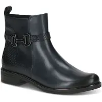 Caprice Bootie, blue, made of Leather with Block heel, Size 36