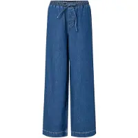 Pieces Pcsilke Mw Pull Up Wide Fit Jeans