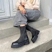 Copenhagen Shoes Dameskoene The Belive Støvler 038 Black Patent