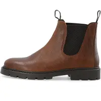 Bianco Chelsea Boots 'Jeff' cognac / sort