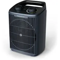 Rowenta Intense Comfort SO2351F0, Blæser med elektrisk områdevarmer, IP20, Indendørs, Gulv, Bord, Grå, Dreje