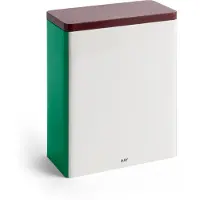 HAY Tin Container opbevaringskrukke x-large Off white-burgundy-green