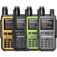 BaoFeng UV-5R EU MINI USB-C Bluetooth radio/kommunikator VHF UHF (luftbånd) orange (15 cm antenne)