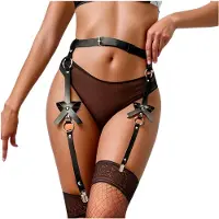 Adalet Adrielle Vegan Leather Garter