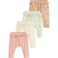 Next Leggings creme / pastelgrøn / mørkeorange / gammelrosa