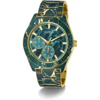 GUESS Analogt ur 'FLASH' guld / jade / gran