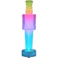 QAZQA Julebordlampe hvid inkl. LED dæmpbar og genopladelig RGBW-IC - Nutcracker
