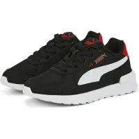 Puma Graviton Sneakers Kids, Shoes, Black/White/Red, 27.5