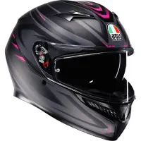 AGV K3 2.6 Syth Integralhjelm Mat/Sort/Pink M