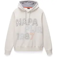 Napapijri Sweatshirt 'B-Fiemme' blå / orange / sort / naturhvid
