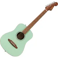 Fender California Standard Redondo Mini Acoustic Guitar with Bag Spruce Top Surf Green