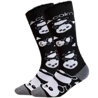 Cairn Spirit, skistrømper, 2-pak, børn, black panda