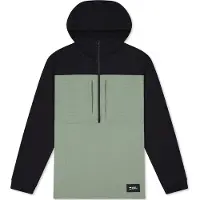 Mons Royale Offgrid Merino Fleece 1/2 Zip, trøje, herre, grøn/sort