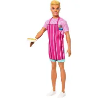 Barbie Mysteries: Beach Detectives Ken Doll ifrt aftageligt signaturoutfit med historiefortllingstilbehr inklusive forklde og snacks