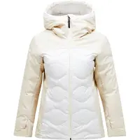 Peak Performance - Skijakker dame - W Silverchute Helium Down Jacket Sand Fog Off White til Unisex - Størrelse L - Hvid