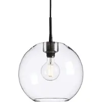 BELID Gloria pendel Ø32 cm Sort/Transparent glas