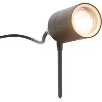 QAZQA Smart moderne spotlight sort IP44 inkl. WiFi GU10 - Solo